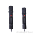 Factory High Power High Power LED Senter AC AC Range Long Range Long Zoomable Torch Light Dengan Hammer